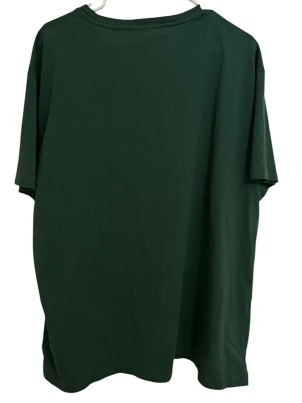 Polo Ralph Lauren Logo Appliqué T Shirt XL Green Classic Fit Jersey Spellout - Picture 3 of 4